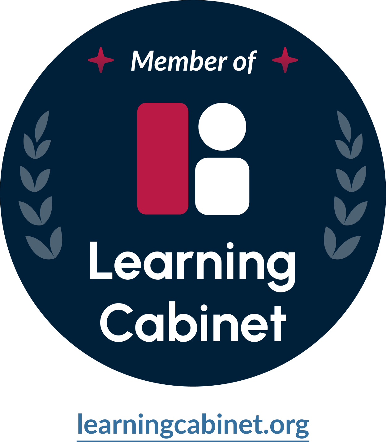 Learning-Cabinet-Badge-round-blue